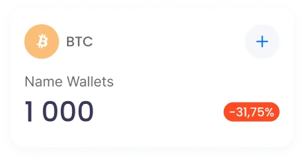 Карточка кошелька BTC
